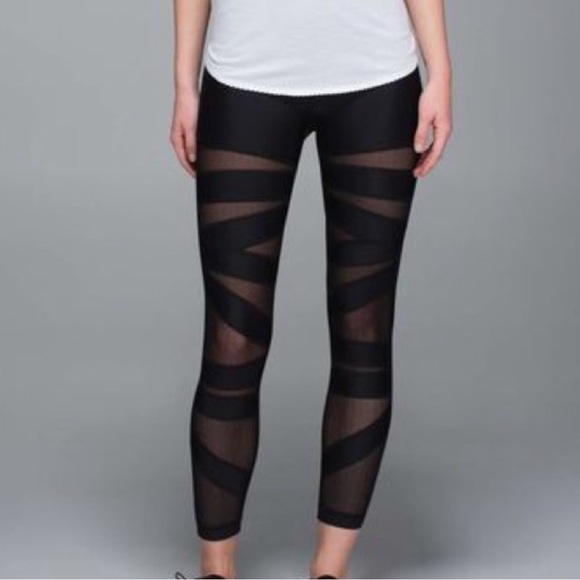 🍋  Lululemon Wunder Under High Rise Tech Mesh 28” - Picture 10 of 15